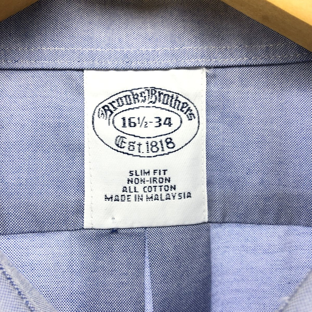 Brooks Brothers 346 long sleeve cotton shirt, men's size L cotton Blue type light blue Vintage Second Hand