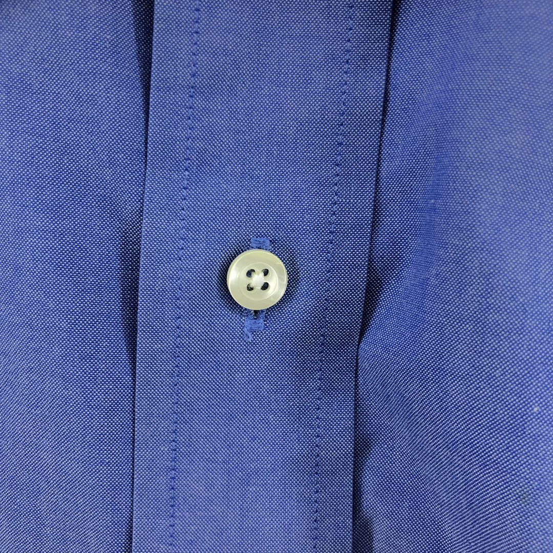 Brooks Brothers 346 Wide Collar Long Sleeve Cotton Shirt Men's XL cotton blue type Vintage Second Hand