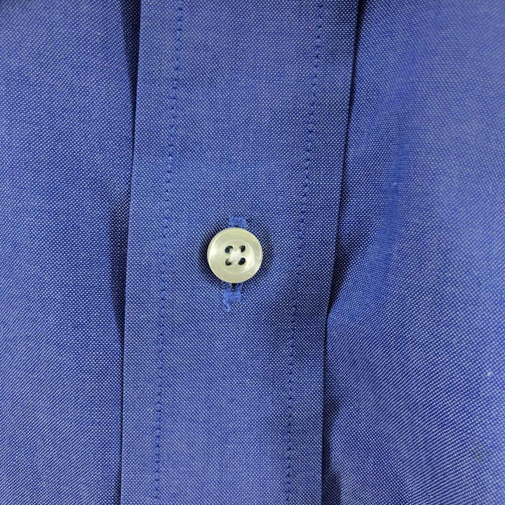 Brooks Brothers 346 Wide Collar Long Sleeve Cotton Shirt Men's XL cotton blue type Vintage Second Hand