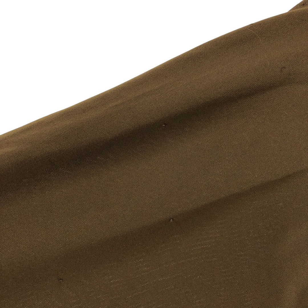 70s~80'S Richman Brothers Richman BROTHERS Long Sleeve Poly Shirt Box Shirt Men's L Size Vintage polyester brown type Vintage Second Hand