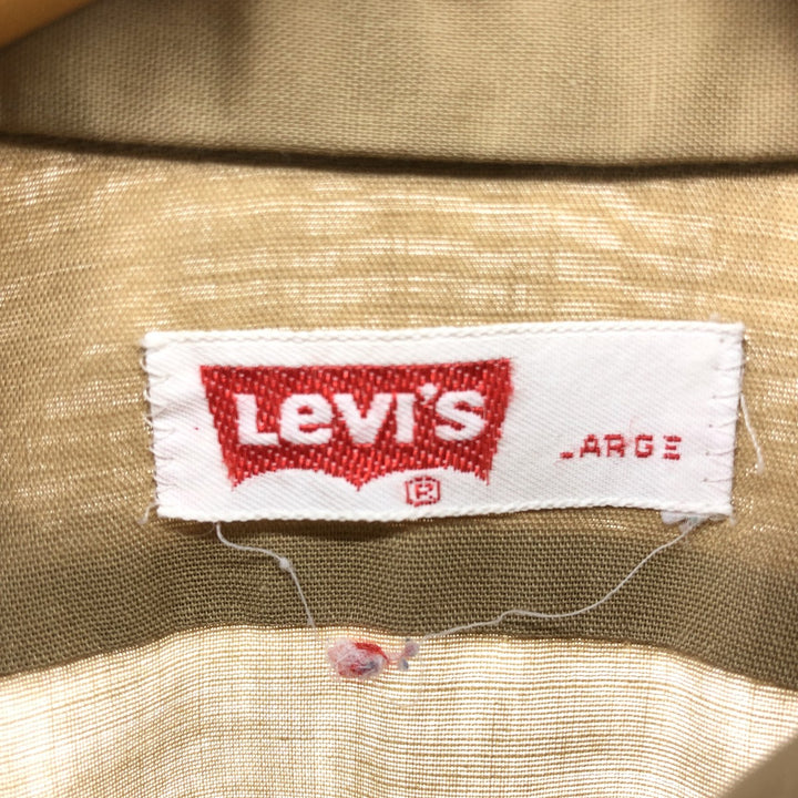 70's Levi's long sleeve shirt, men's size L, vintage unclear Beige type Vintage Second Hand