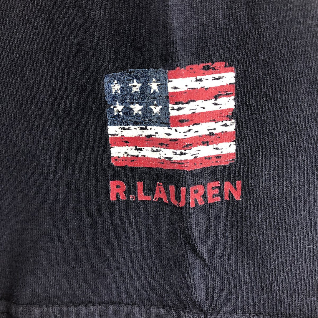 2000'S Ralph Lauren Polo Jeans Company Stars and Stripes Short Sleeve Logo T-Shirt, Men's Size L cotton navy blue type Vintage Second Hand