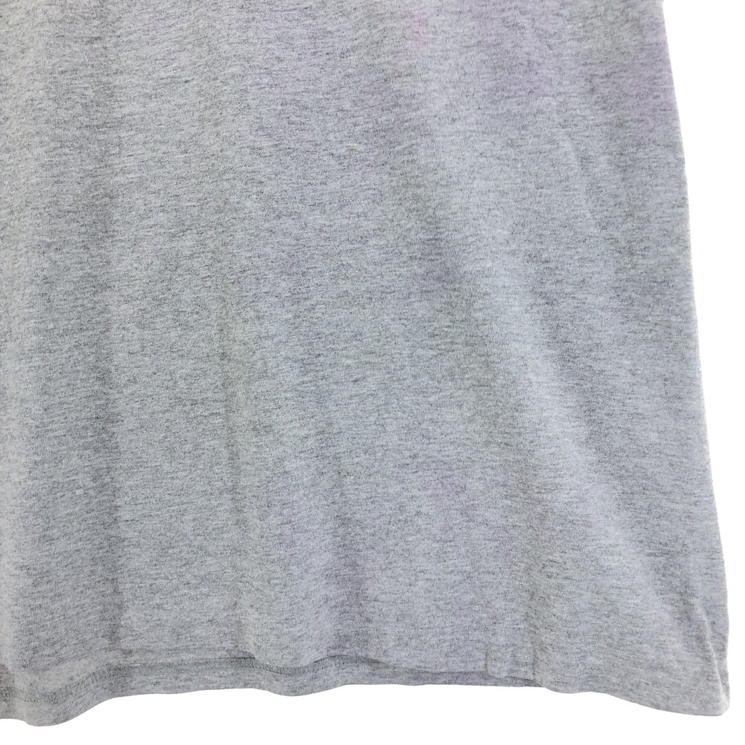 Columbia Dog Print Short Sleeve T-Shirt, Men's Size L cotton gray type Vintage Second Hand