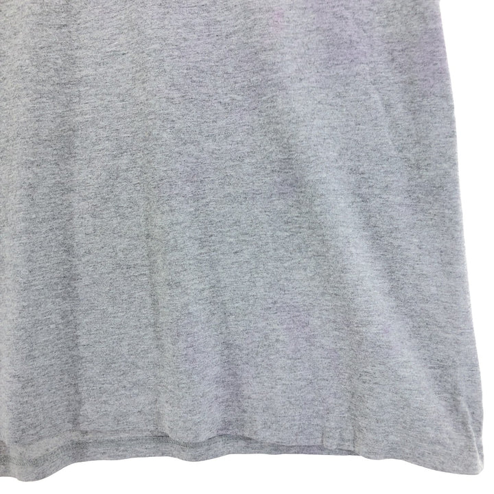 Columbia Dog Print Short Sleeve T-Shirt, Men's Size L cotton gray type Vintage Second Hand