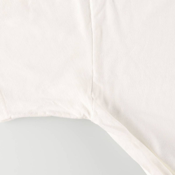 Hanes BEEFY-T Advertising T-shirt Made in USA Men's L size cotton white type Vintage Second Hand
