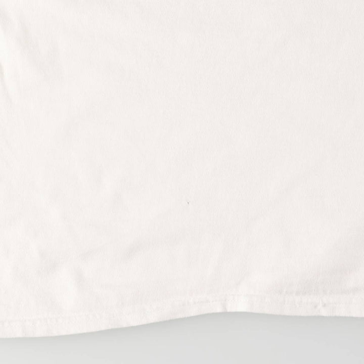 Hanes BEEFY-T Advertising T-shirt Made in USA Men's L size cotton white type Vintage Second Hand
