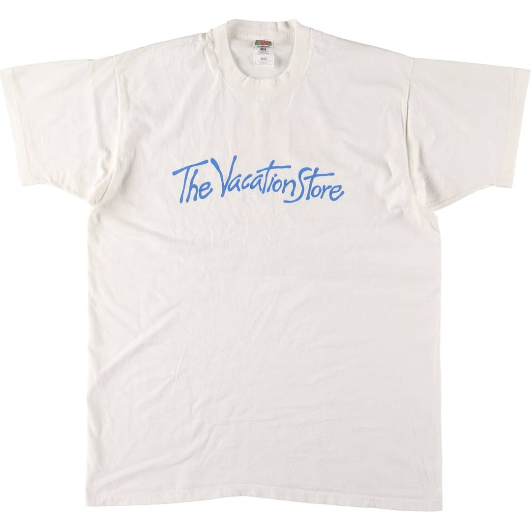 90'S Fruit of the Loom Advertising T-shirt Made in USA Men's XL Vintage cotton white type Vintage Second Hand