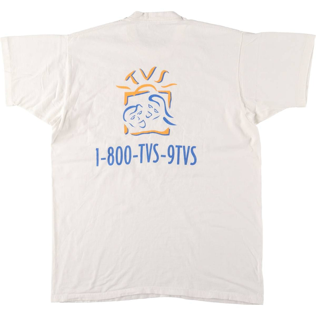 90'S Fruit of the Loom Advertising T-shirt Made in USA Men's XL Vintage cotton white type Vintage Second Hand