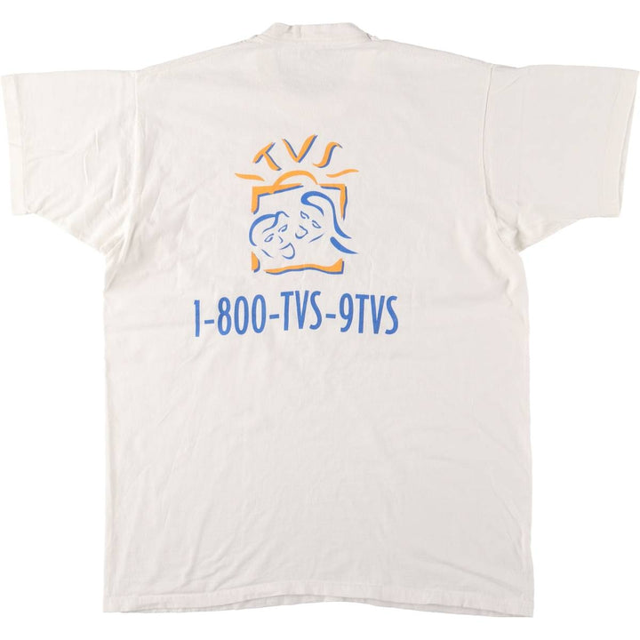 90'S Fruit of the Loom Advertising T-shirt Made in USA Men's XL Vintage cotton white type Vintage Second Hand
