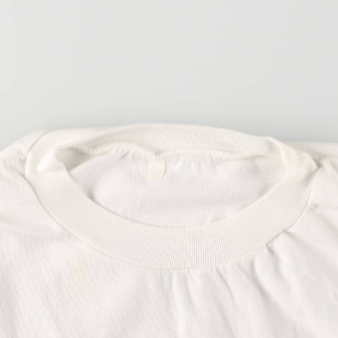 90'S Advertising T-shirt, men's size L, vintage unclear white type Vintage Second Hand
