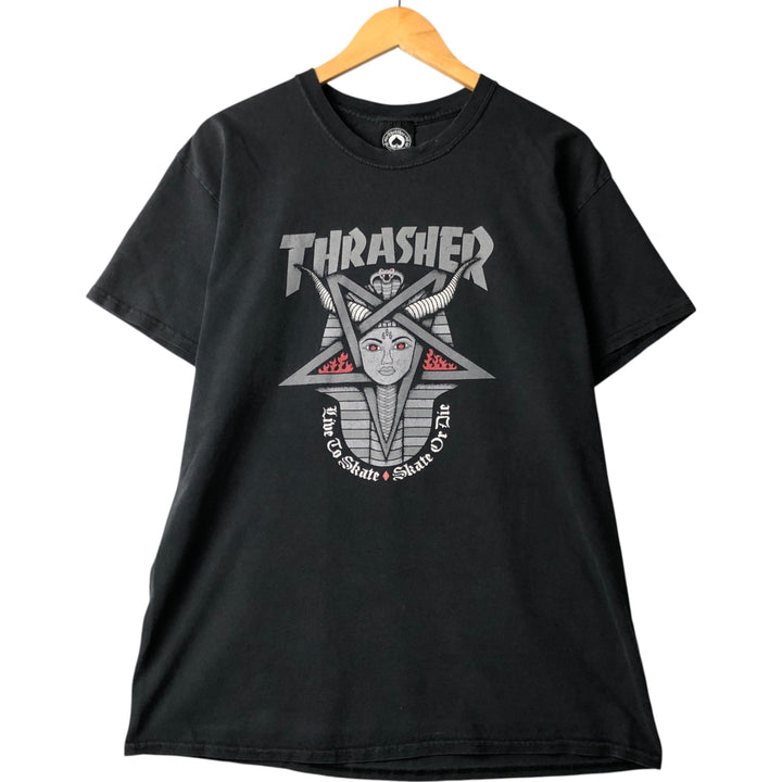 Thrasher surf/skate T-shirt, men's size M unclear black type Vintage Second Hand