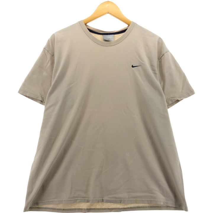 90'S Nike Logo T-shirt, Men's XL size, Vintage cotton unbleached Vintage Second Hand
