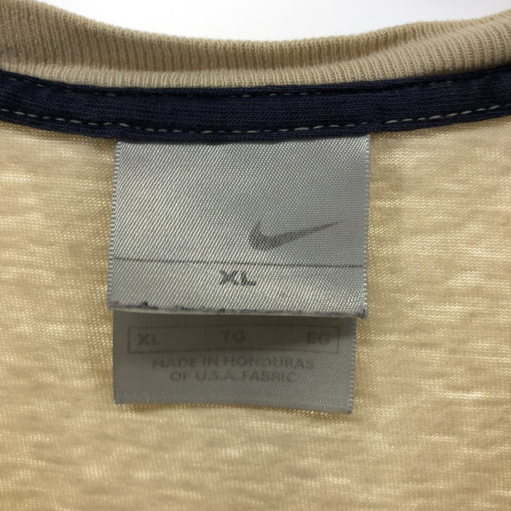 90'S Nike Logo T-shirt, Men's XL size, Vintage cotton unbleached Vintage Second Hand