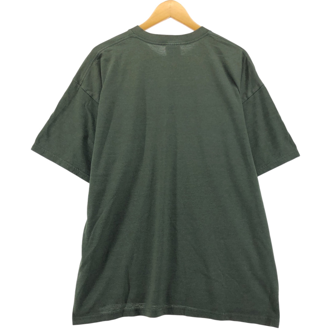 00'S Nike Logo T-shirt Men's XL size polyester Khaki type Vintage Second Hand