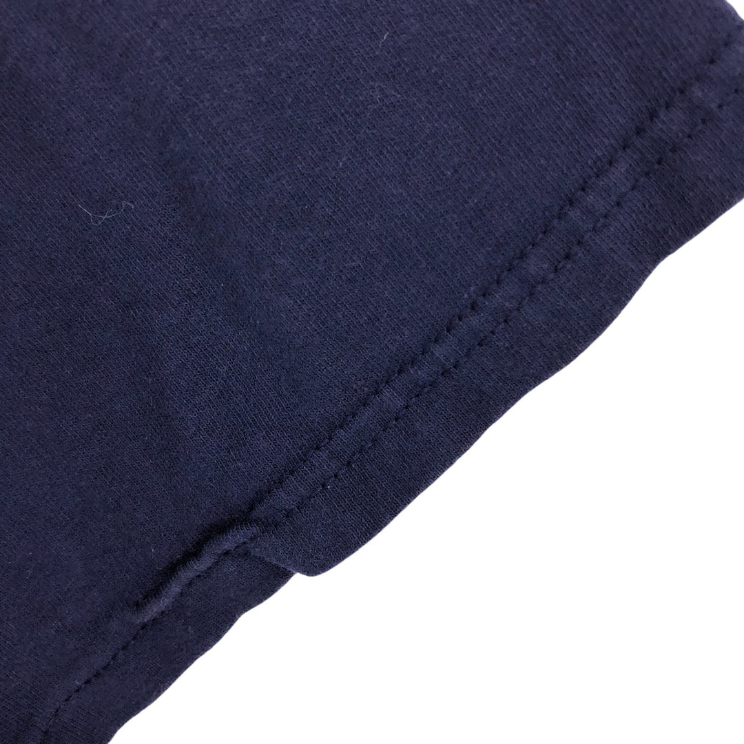 00'S Reebok Sports T-shirt X LARGE cotton navy blue type Vintage Second Hand