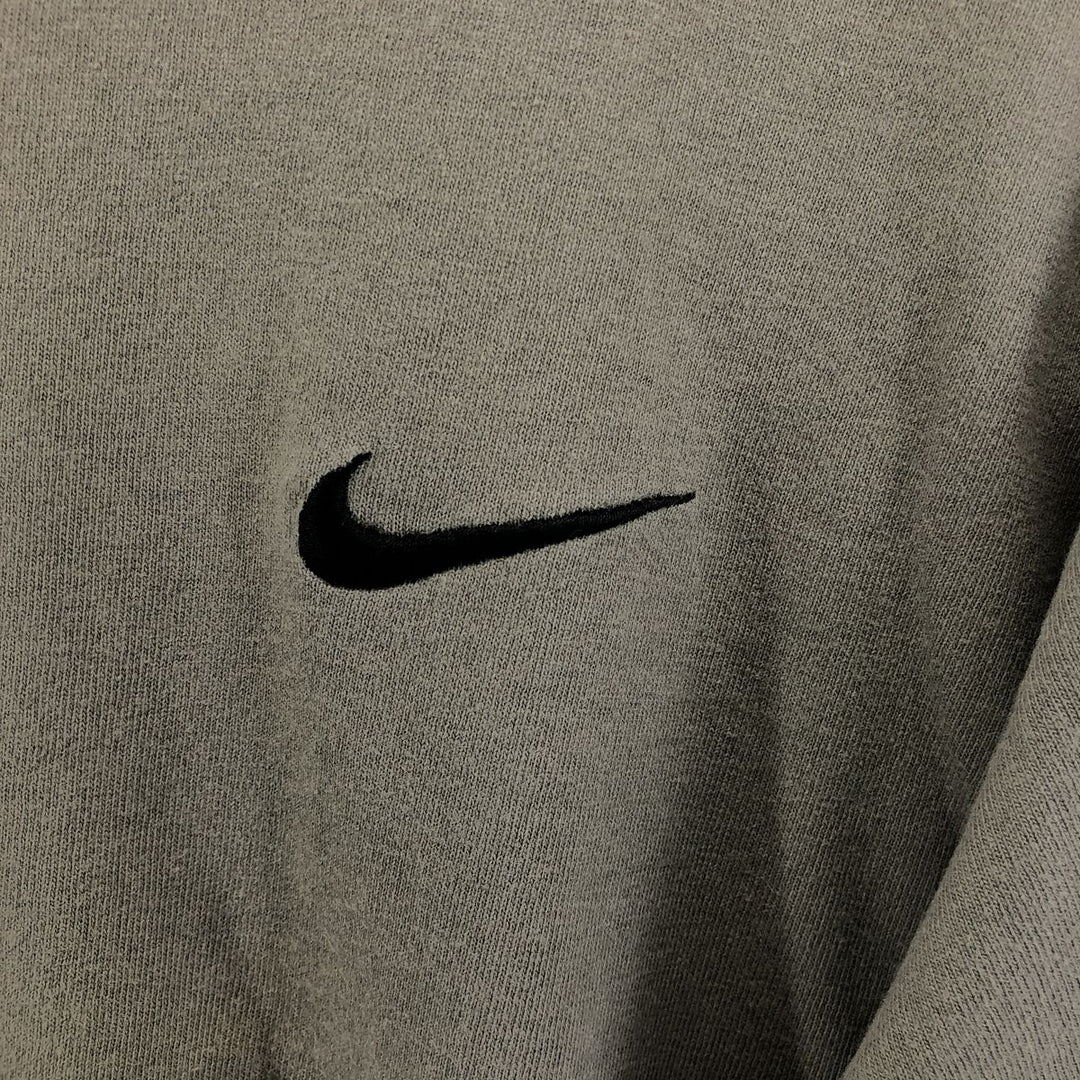 90'S Nike One Point Logo T-shirt, Men's M size, Vintage cotton gray type Vintage Second Hand