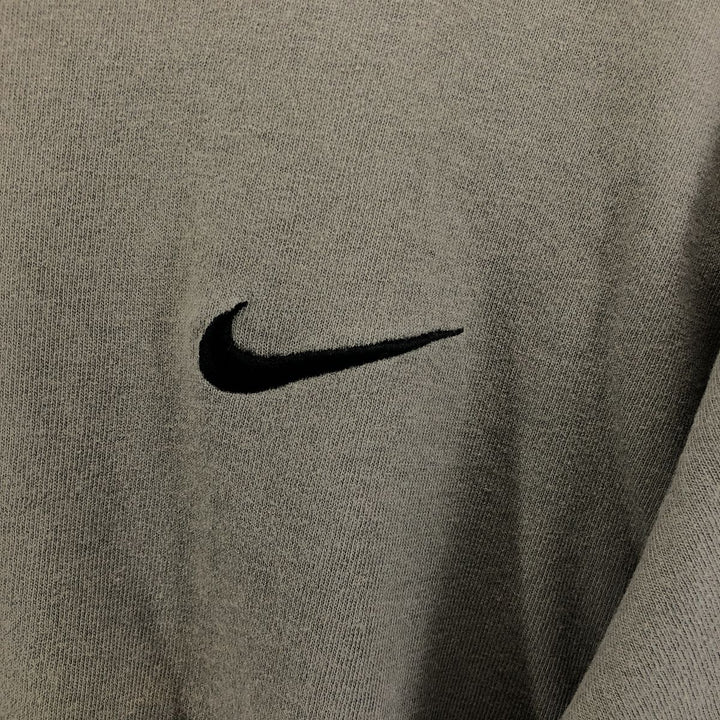 90'S Nike One Point Logo T-shirt, Men's M size, Vintage cotton gray type Vintage Second Hand