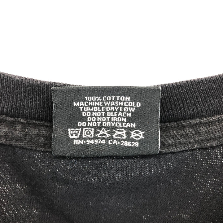 STUSSY Dragon Pattern Surf Skate T-shirt Men's S size cotton black type Vintage Second Hand