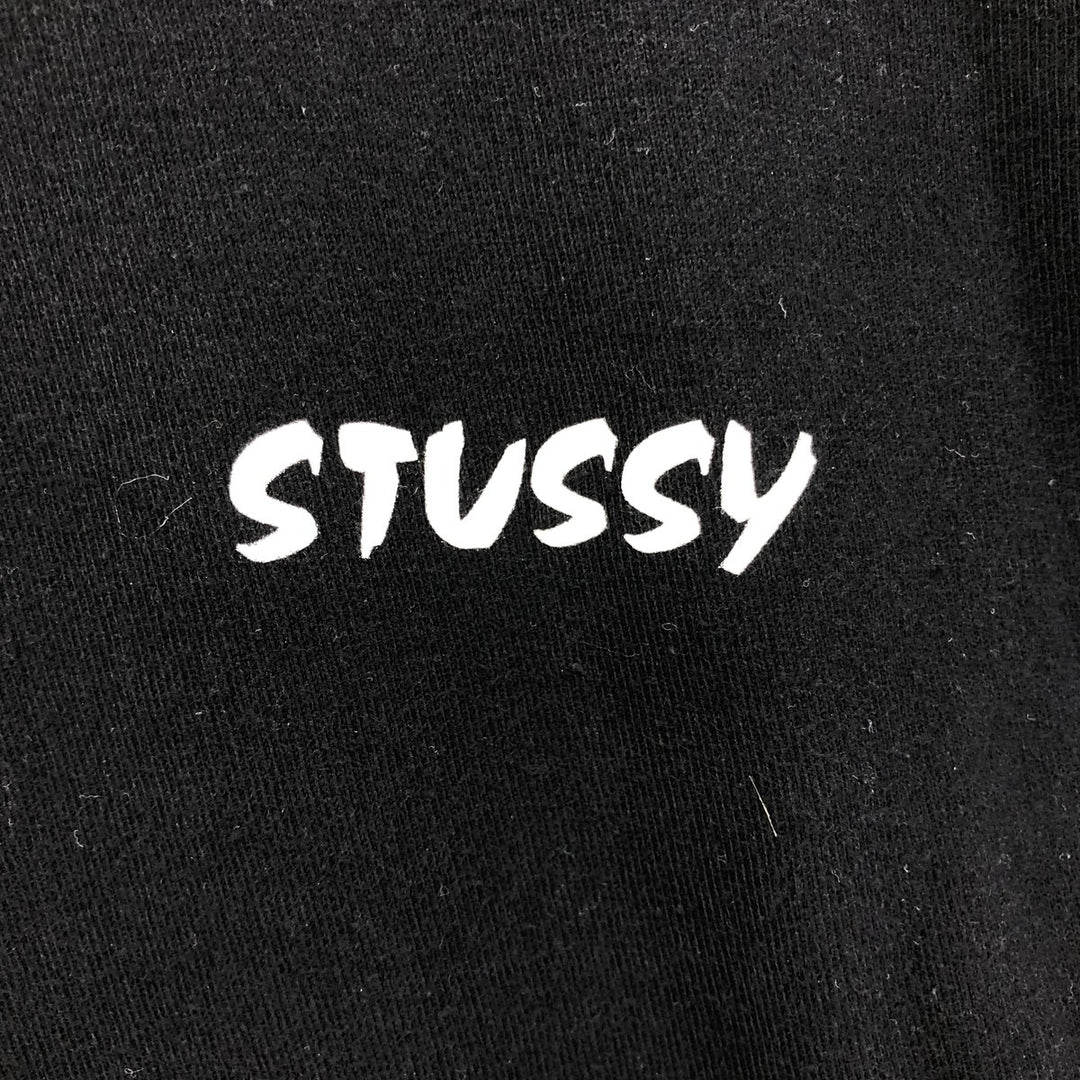STUSSY Dragon Pattern Surf Skate T-shirt Men's S size cotton black type Vintage Second Hand