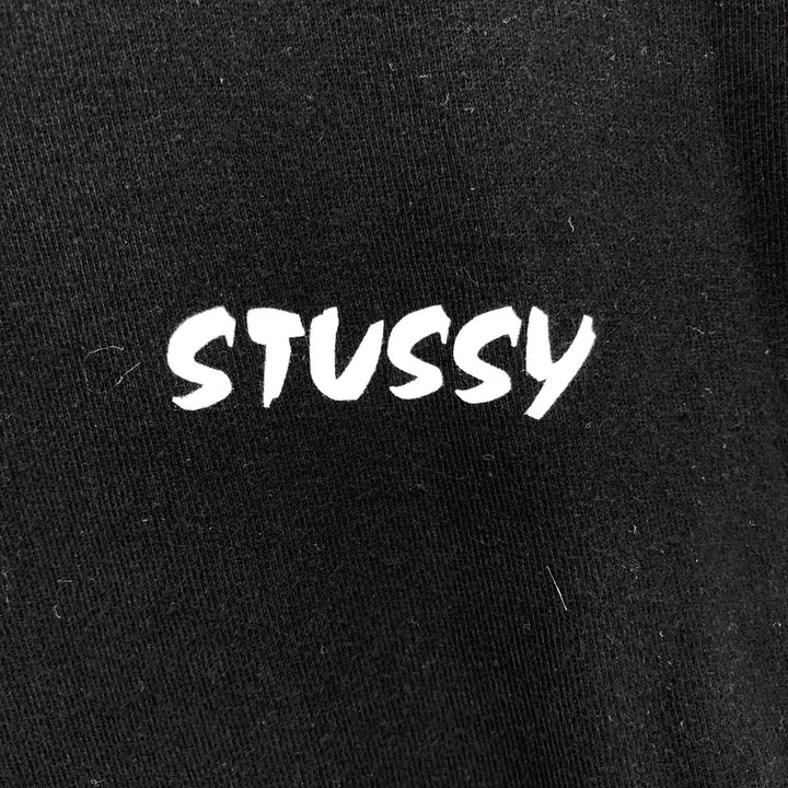STUSSY Dragon Pattern Surf Skate T-shirt Men's S size cotton black type Vintage Second Hand