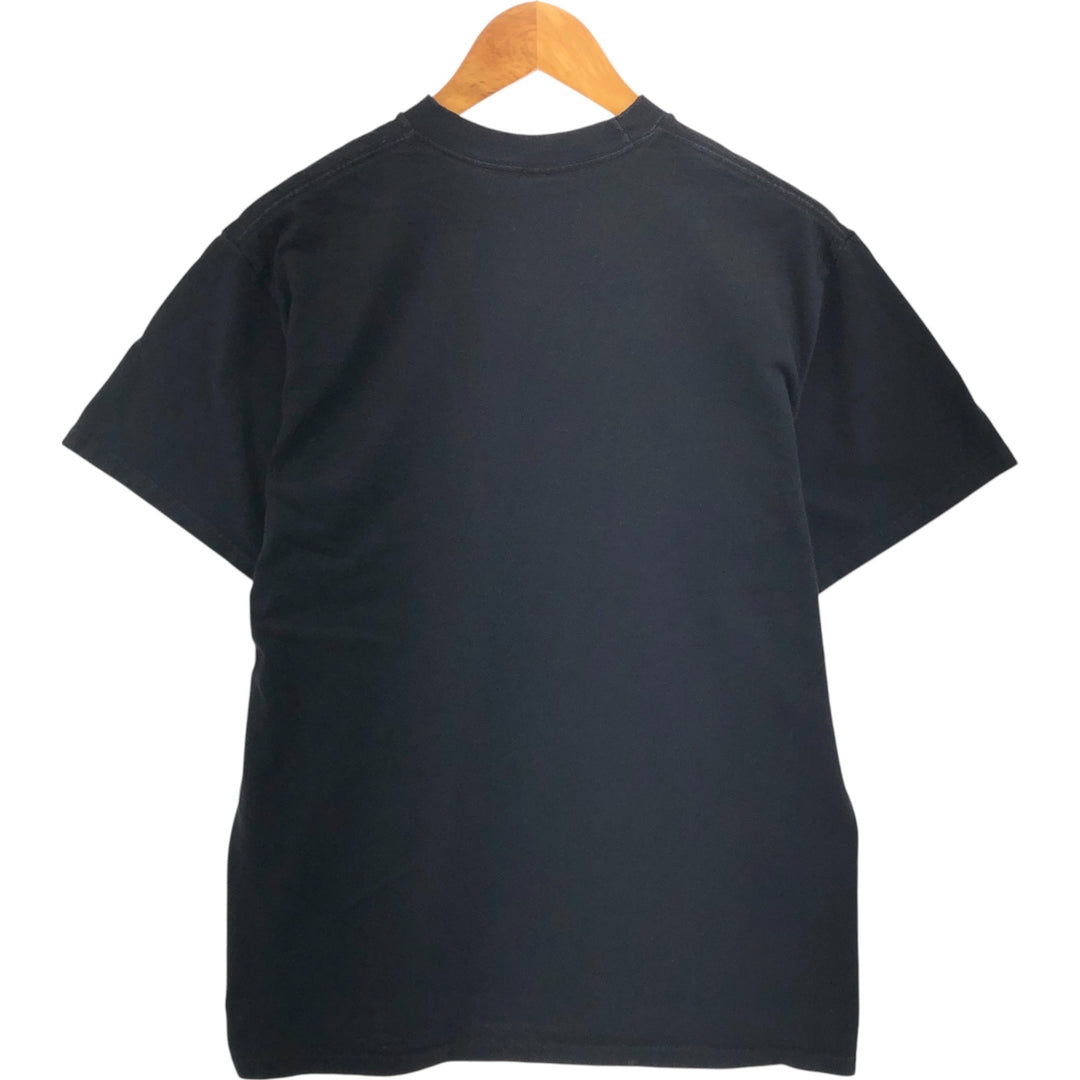 00s~ STUSSY Skull Pattern Surf Skate T-shirt Men's M size cotton black type Vintage Second Hand