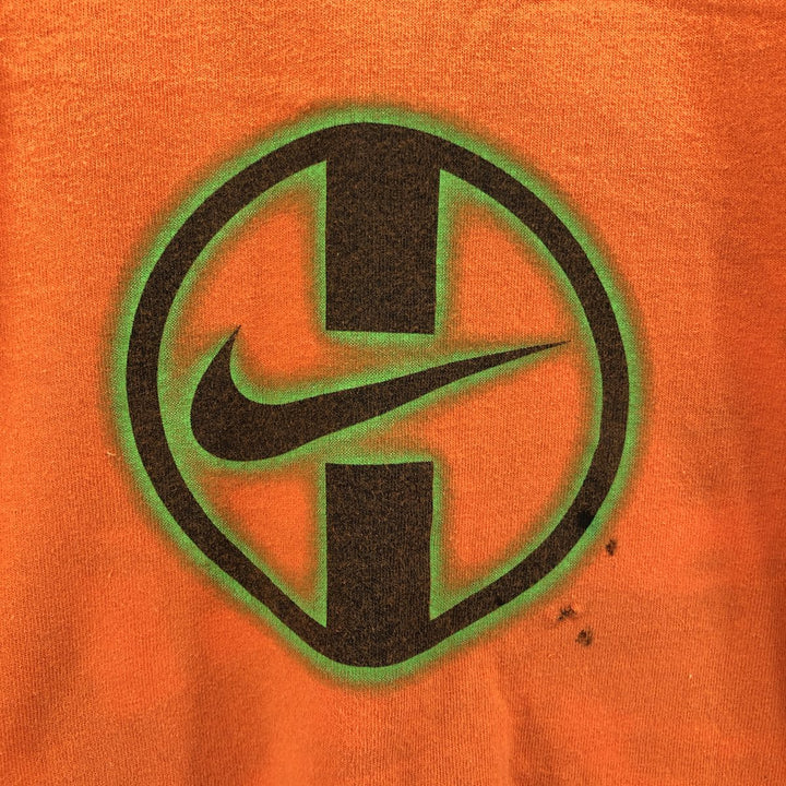 90'S Nike Logo Print T-Shirt Made in USA Men's XXL Vintage cotton orange type Vintage Second Hand