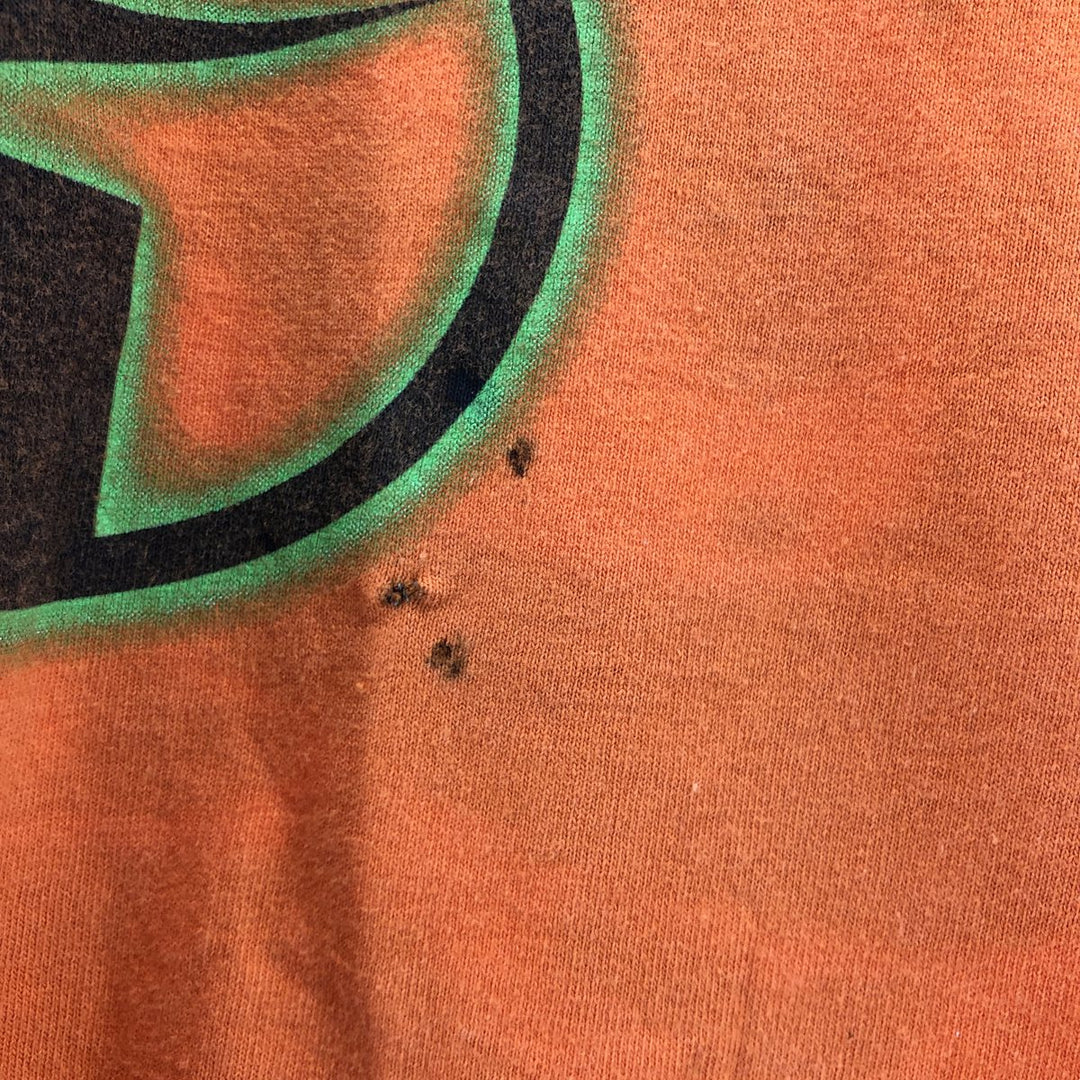 90'S Nike Logo Print T-Shirt Made in USA Men's XXL Vintage cotton orange type Vintage Second Hand
