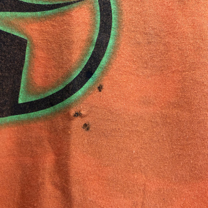 90'S Nike Logo Print T-Shirt Made in USA Men's XXL Vintage cotton orange type Vintage Second Hand