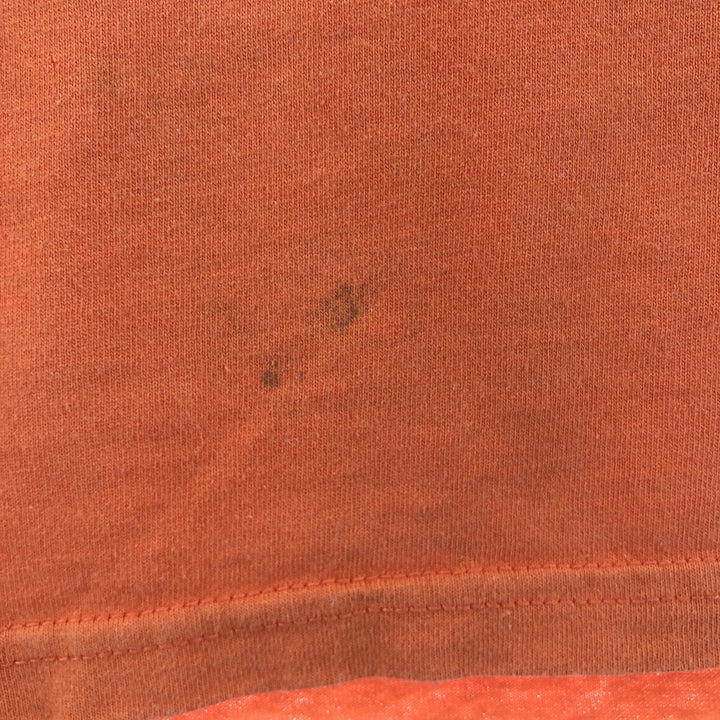 90'S Nike Logo Print T-Shirt Made in USA Men's XXL Vintage cotton orange type Vintage Second Hand