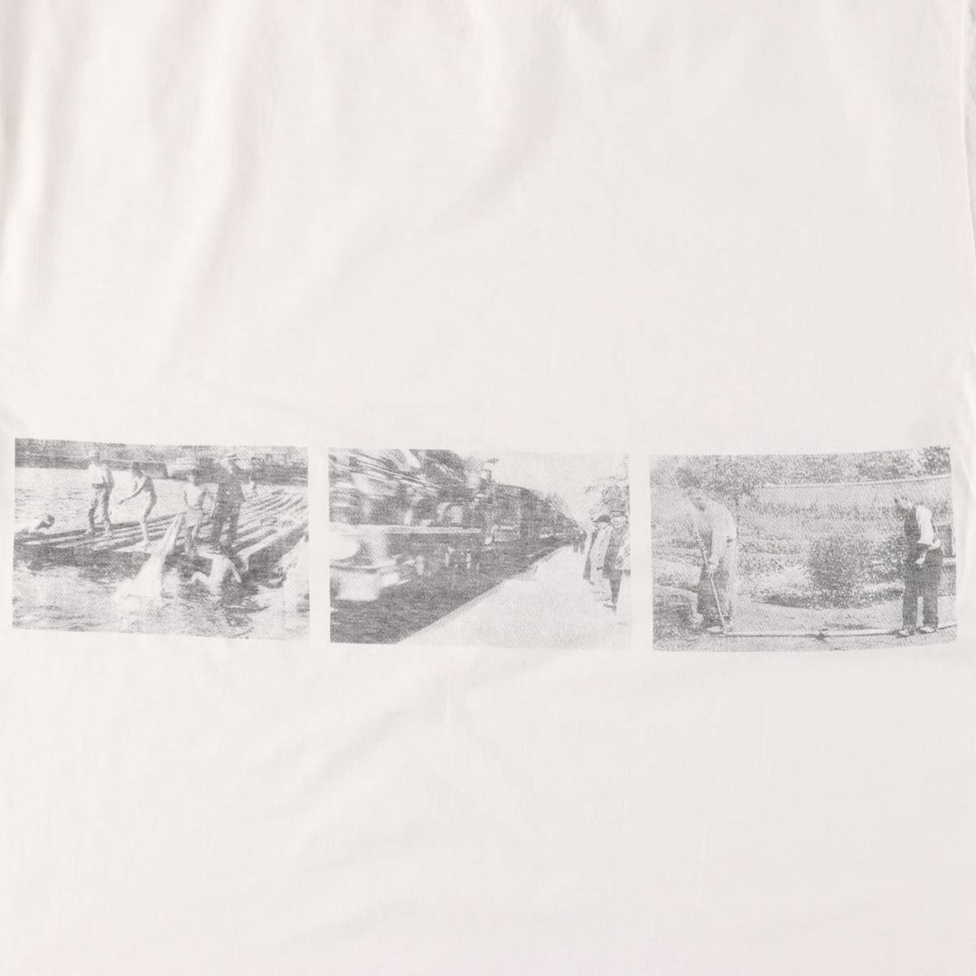 US STYLE INSTITUT LUMIERE Photo T-shirt Men's XL Vintage cotton white type Vintage Second Hand