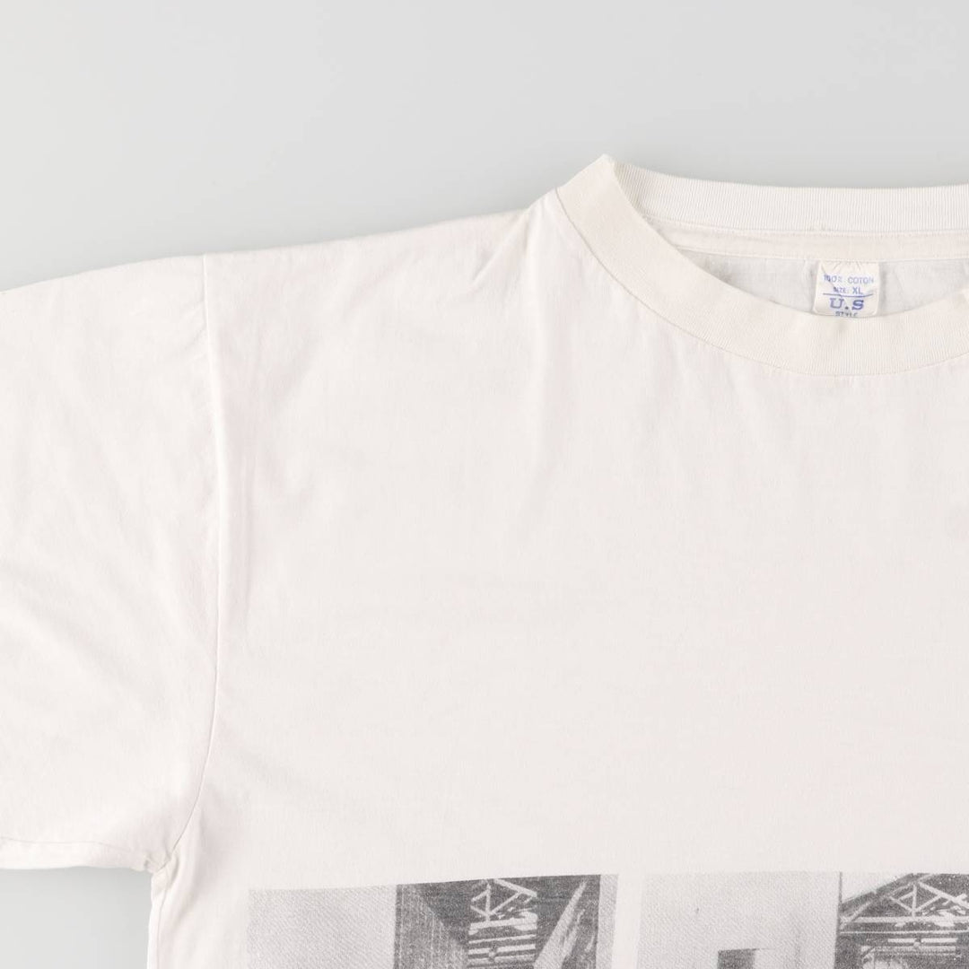 US STYLE INSTITUT LUMIERE Photo T-shirt Men's XL Vintage cotton white type Vintage Second Hand