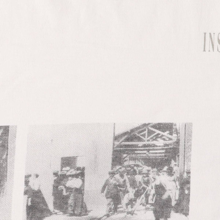 US STYLE INSTITUT LUMIERE Photo T-shirt Men's XL Vintage cotton white type Vintage Second Hand