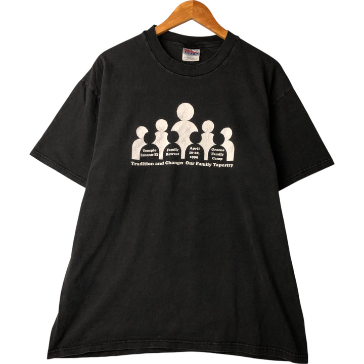 00'S Hanes BEEFY-T Printed T-shirt, Men's XL cotton black type Vintage Second Hand