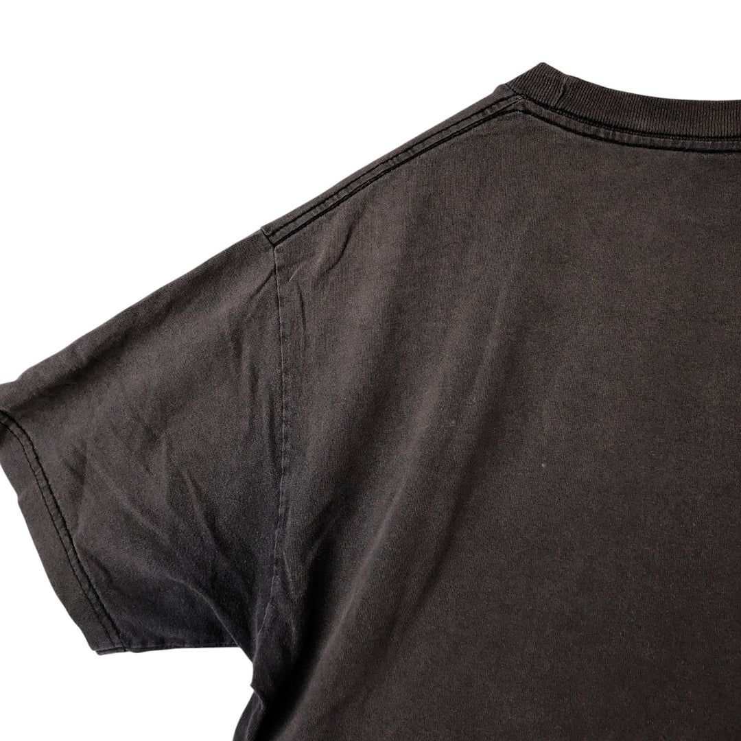 ALSTYLE Printed T-shirt, Men's L size cotton black type Vintage Second Hand
