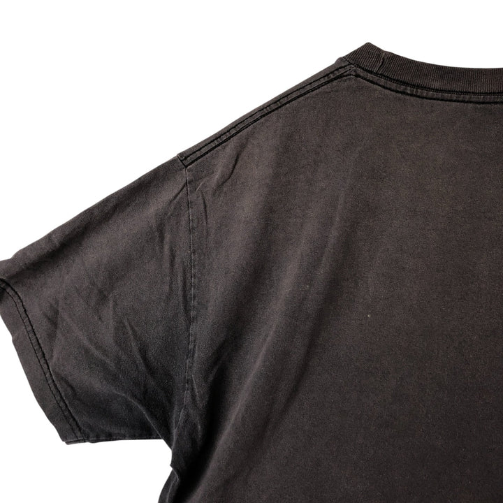 ALSTYLE Printed T-shirt, Men's L size cotton black type Vintage Second Hand