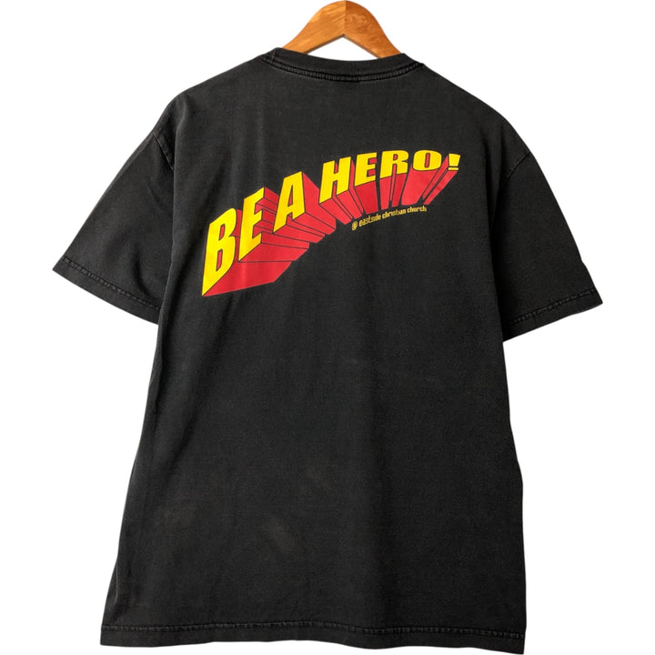 ALSTYLE Parody Print T-Shirt, Men's Size L cotton black type Vintage Second Hand