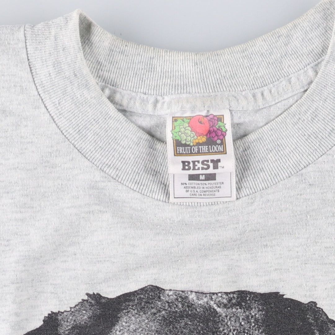 Fruit of the Loom LABRADOR Labrador Dog Print Animal T-Shirt, Men's Medium cotton gray type Vintage Second Hand
