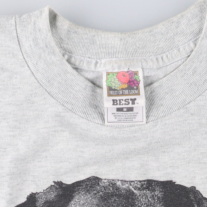 Fruit of the Loom LABRADOR Labrador Dog Print Animal T-Shirt, Men's Medium cotton gray type Vintage Second Hand