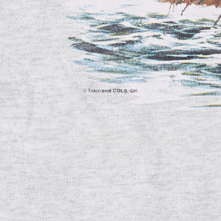 Fruit of the Loom LABRADOR Labrador Dog Print Animal T-Shirt, Men's Medium cotton gray type Vintage Second Hand