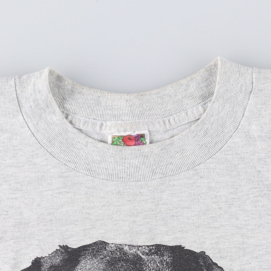 Fruit of the Loom LABRADOR Labrador Dog Print Animal T-Shirt, Men's Medium cotton gray type Vintage Second Hand