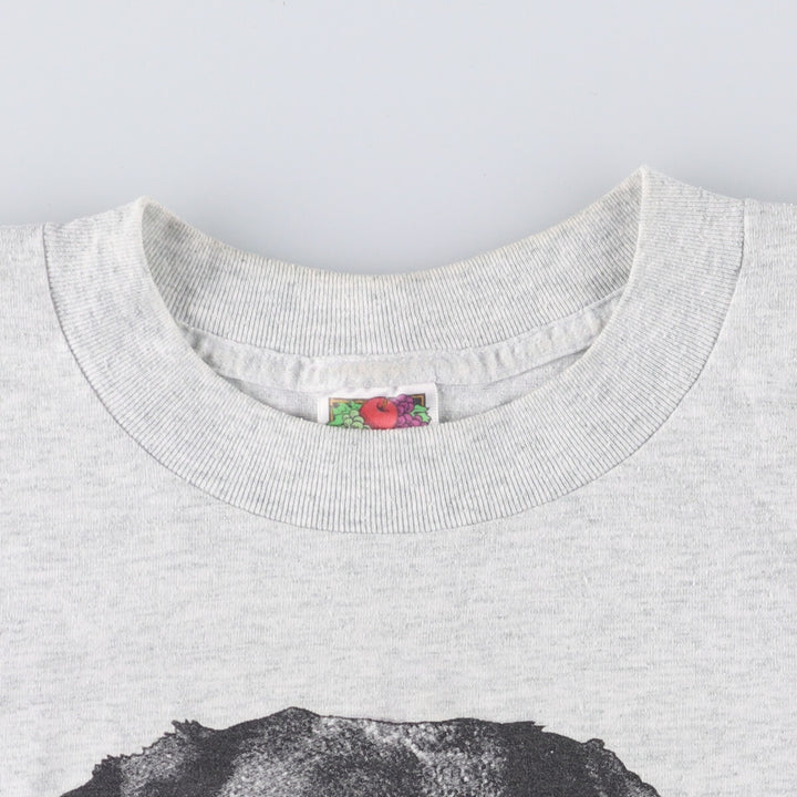 Fruit of the Loom LABRADOR Labrador Dog Print Animal T-Shirt, Men's Medium cotton gray type Vintage Second Hand