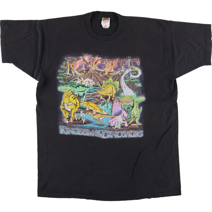 90'S Fruit of the Loom Animal T-shirt, Made in USA, Men's XXL, Vintage cotton black type Vintage Second Hand