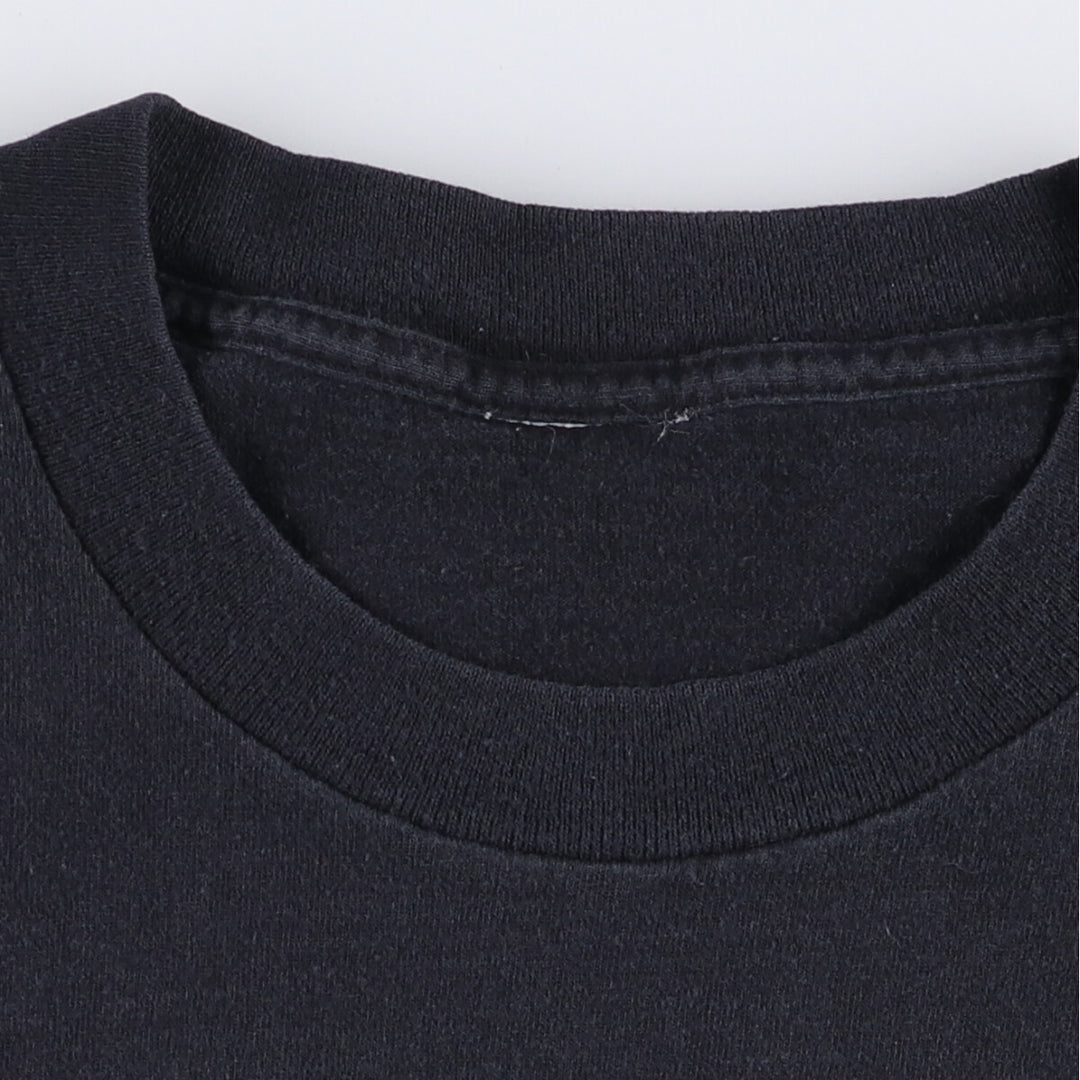 90'S Snake Pattern Python Pattern Animal T-shirt Men's XL Vintage unclear black type Vintage Second Hand