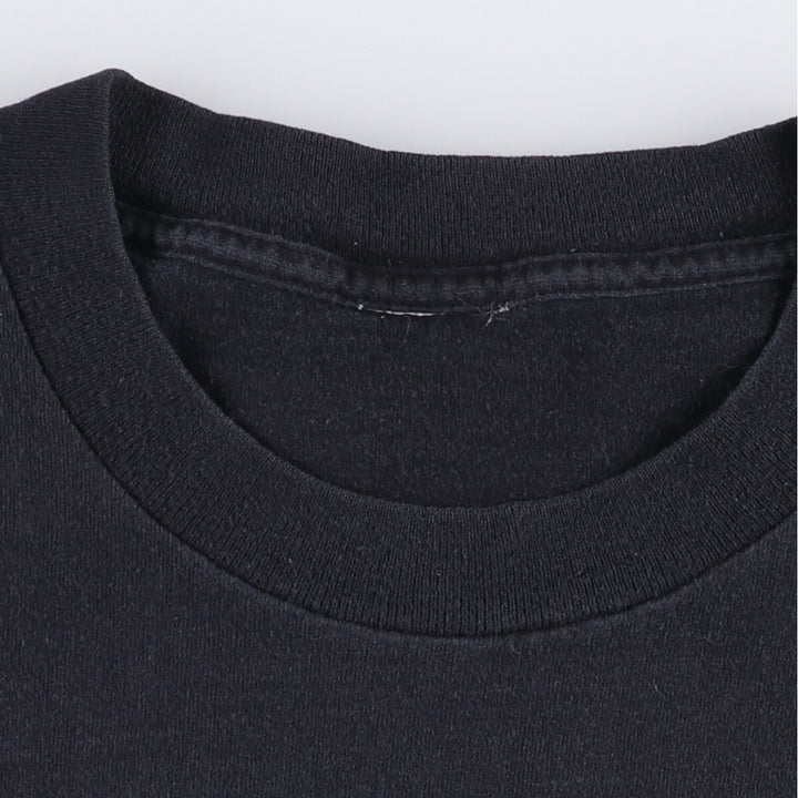 90'S Snake Pattern Python Pattern Animal T-shirt Men's XL Vintage unclear black type Vintage Second Hand