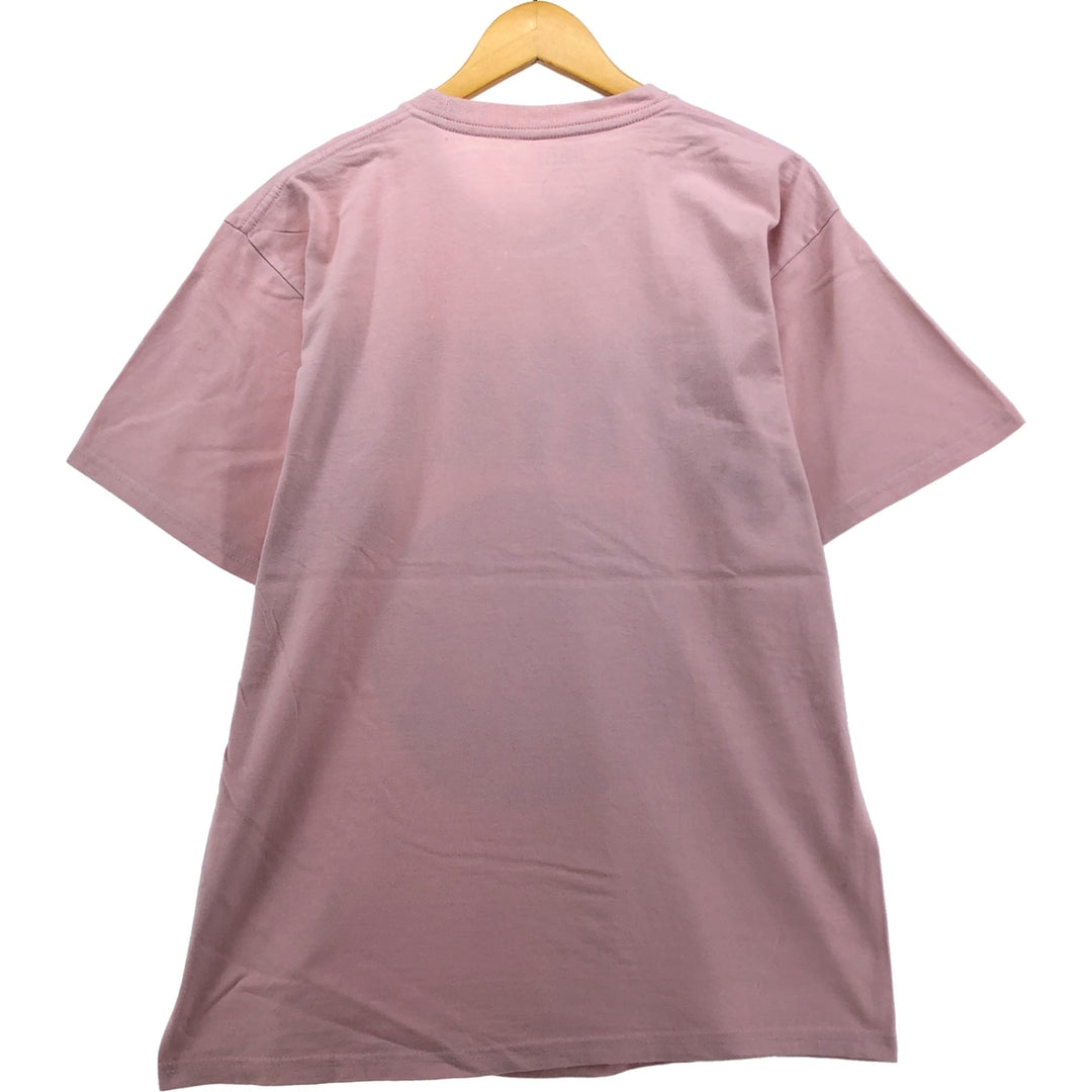 NIRVANA Nirvana Band T-shirt, Band T, Men's L size cotton pink type Vintage Second Hand
