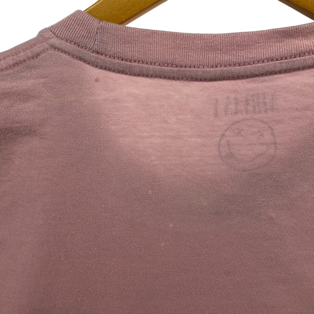 NIRVANA Nirvana Band T-shirt, Band T, Men's L size cotton pink type Vintage Second Hand