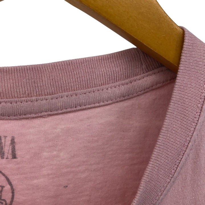 NIRVANA Nirvana Band T-shirt, Band T, Men's L size cotton pink type Vintage Second Hand