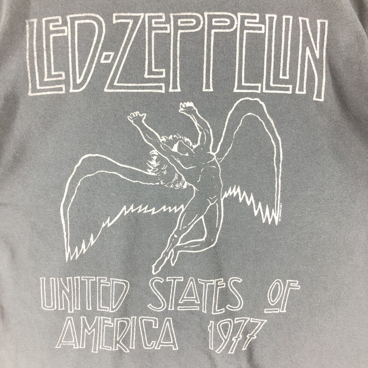Gildan Led Zeppelin Band T-Shirt, Men's Size L cotton black type Vintage Second Hand