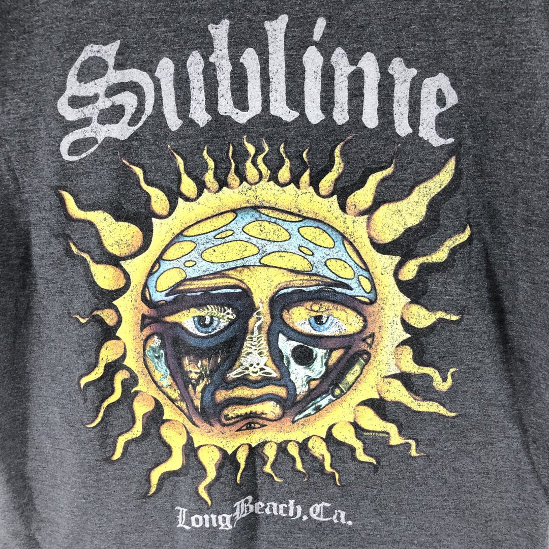 SUBLIME Band T-shirt, Men's M size cotton black type Vintage Second Hand