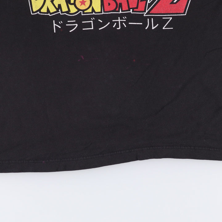 Dragon Ball Z Son Goku character print T-shirt, men's size L cotton black type Vintage Second Hand